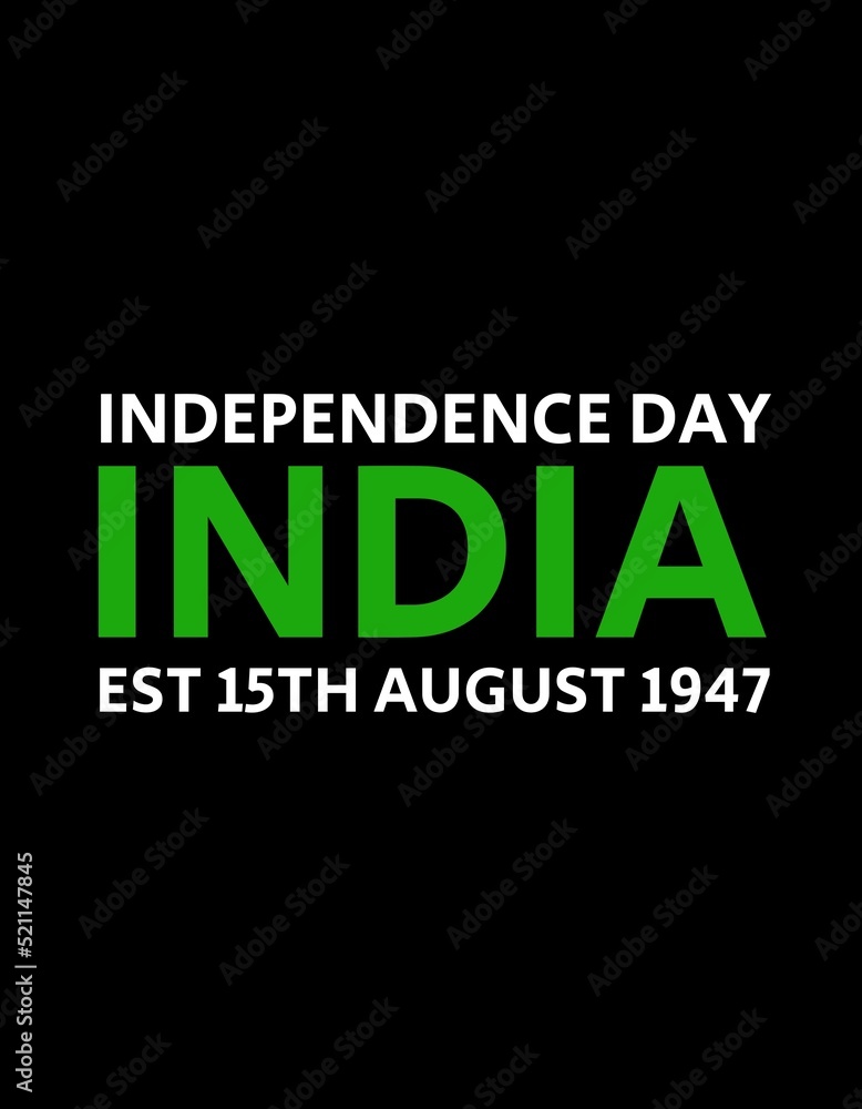 This text design is perfect for celebrating Independence Day of India on 15th August. It can also be used for graphic resources This text design is perfect for celebrating Independence Day of India on 15th August. It can also be used for graphic resources