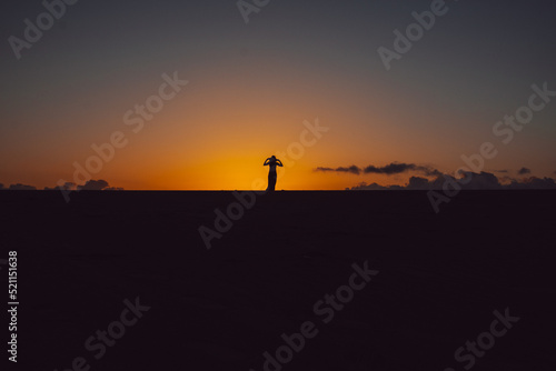 Sunset on the women's beach