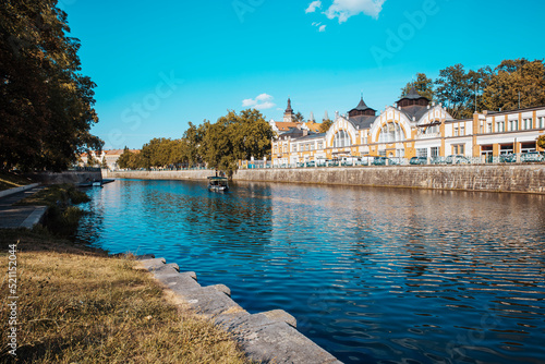 Φωτογραφία Hradec Králové, Czechia - 08 02 2022: Hučák power station, Labe river