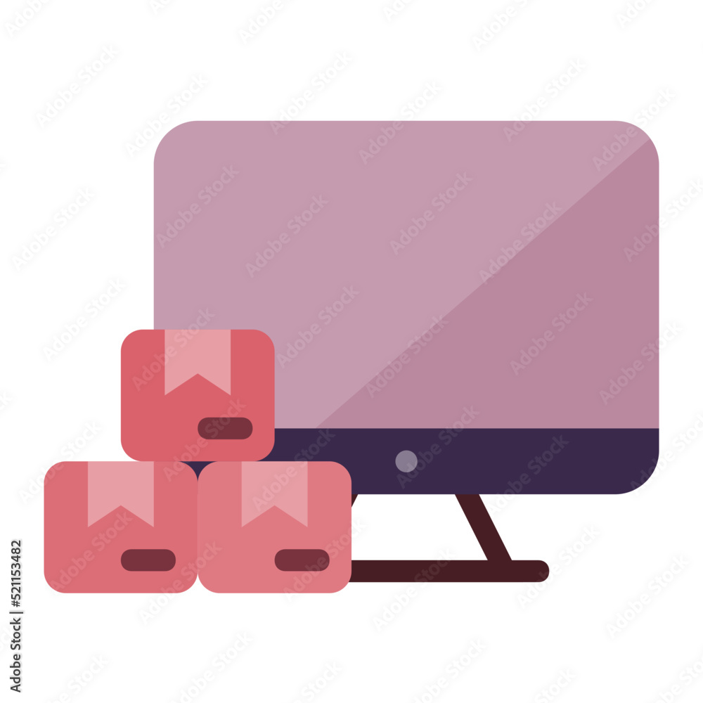 Online service , Online Delivery Service flat icon. Online service , Online Delivery Service flat icon.