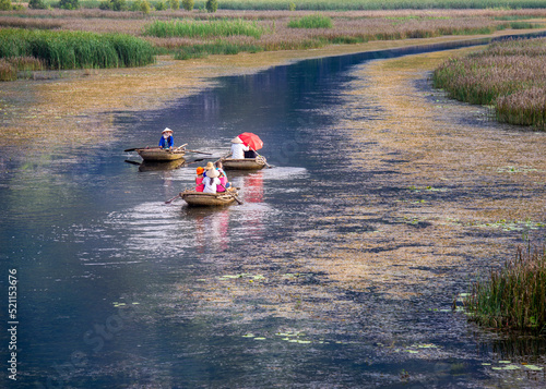 Beautiful scenery inside Van Long Natural Preserve