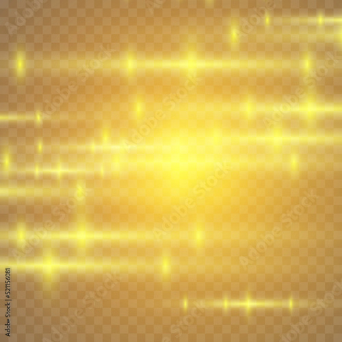 Gold glitter, gold color bokeh motion blur, soft defocus blur, gold color abstract filter for background
