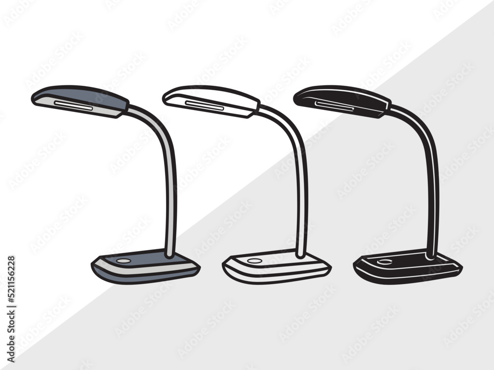 Desk Lamp Clipart SVG, Table Lamp Svg, Lamp Svg, Reading Lamp Svg