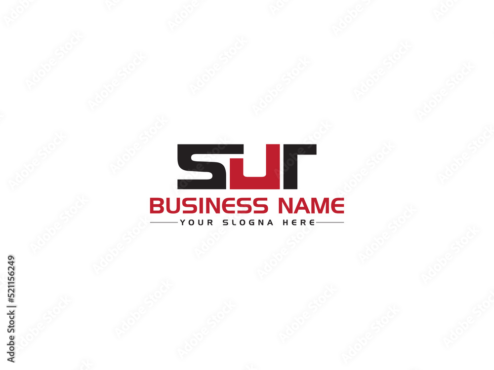 Letter SUT s u t Logo Icon Vector Image Design With Unique Three