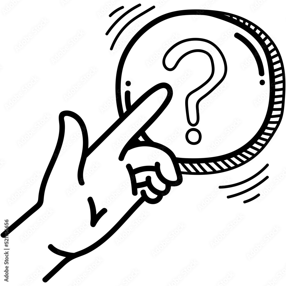 Obraz premium Question