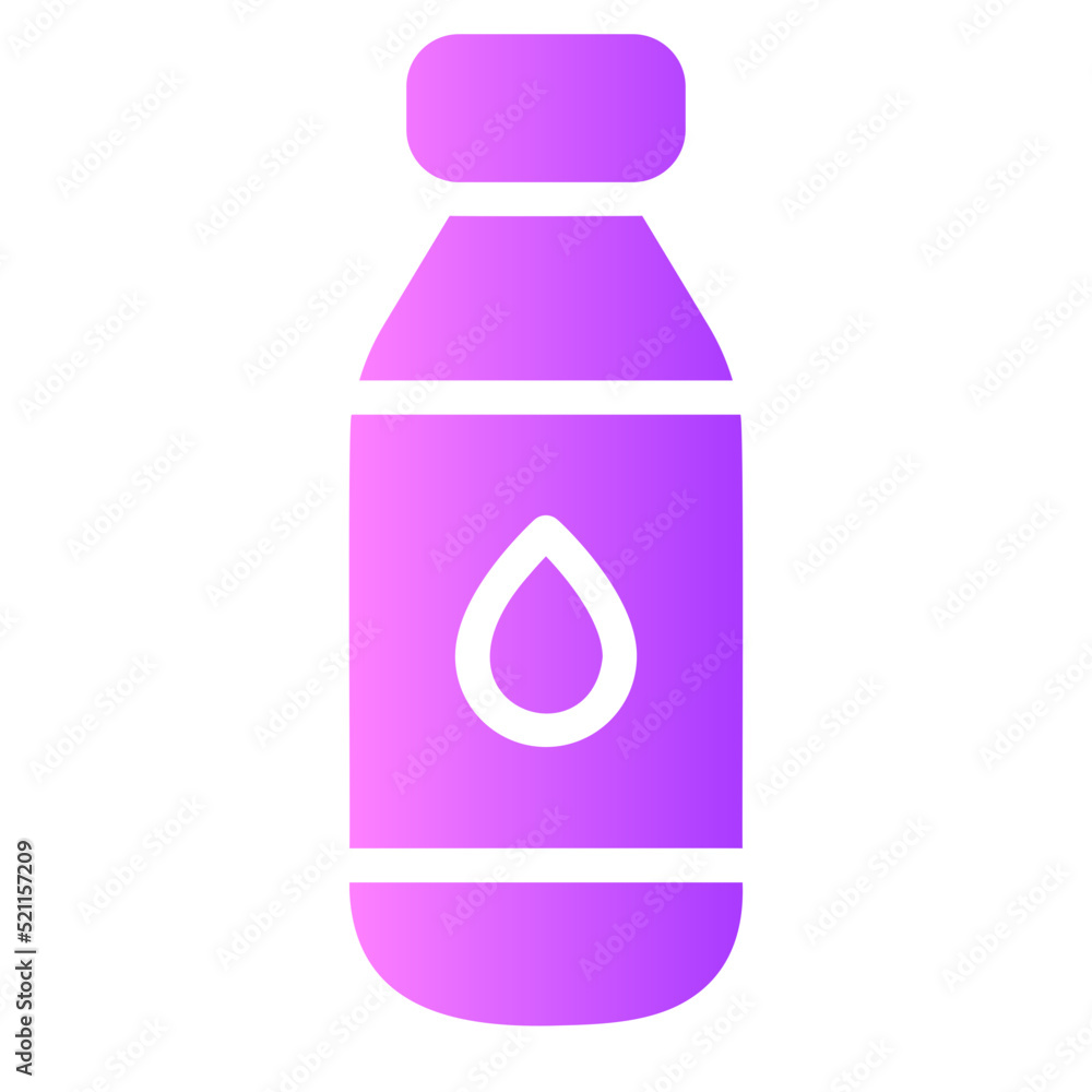 drinking bottles gradient icon drinking bottles gradient icon