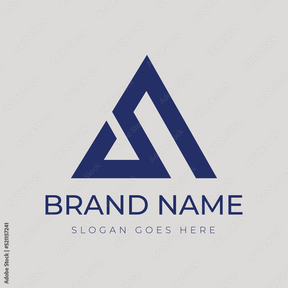 House Logo Design Consisting of Letters S and A Stock Vector | Adobe Stock
