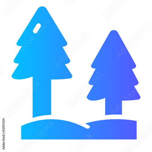 forest gradient icon