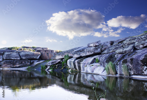 landscapes of Ukraine lake in the mountains 