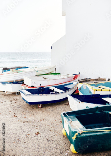 Las barcas en Arrieta, Lanzarote