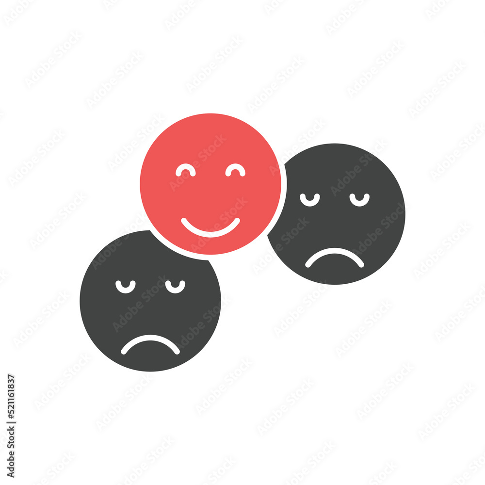 Fototapeta premium Smiley icons symbol vector elements for infographic web