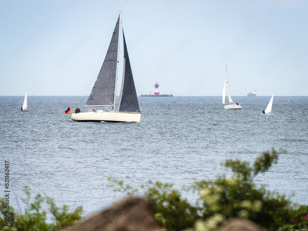 Obraz premium View of sailing boats on the sea in Germany