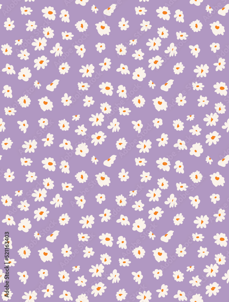 Abstract Small Daisy Flowers Hand Drawn Cute Ditsy Florals Seamless Pattern Trendy Fashion Colors Perfect for Allover Fabric Print or Wrapping Paper Abstract Small Daisy Flowers Hand Drawn Cute Ditsy Florals Seamless Pattern Trendy Fashion Colors Perfect for Allover Fabric Print or Wrapping Paper