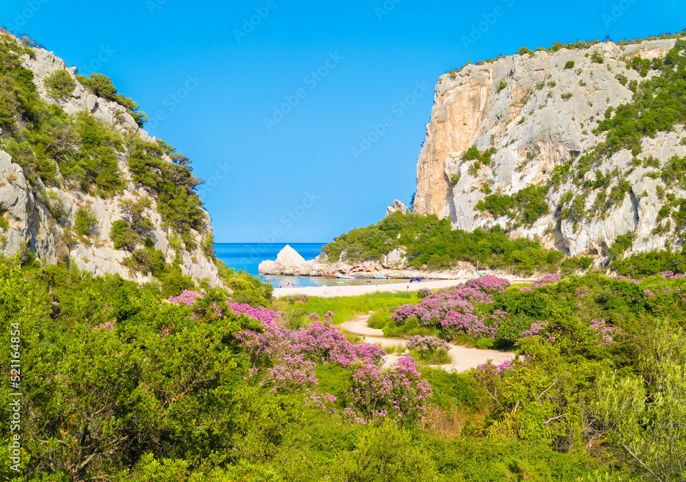 Sardegna (Italy) - The wild east coast of Sardinia region, in the area of Gallura and Supramonte mountain range, with Santa Maria Navarrese and La Caletta port town, La Cinta and Cala Luna beach