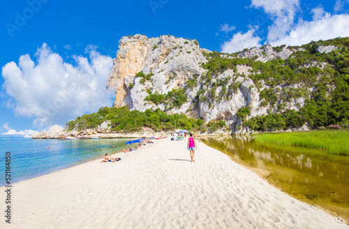 Fototapeta Naklejka Na Ścianę i Meble -  Sardegna (Italy) - The wild east coast of Sardinia region, in the area of Gallura and Supramonte mountain range, with Santa Maria Navarrese and La Caletta port town, La Cinta and Cala Luna beach
