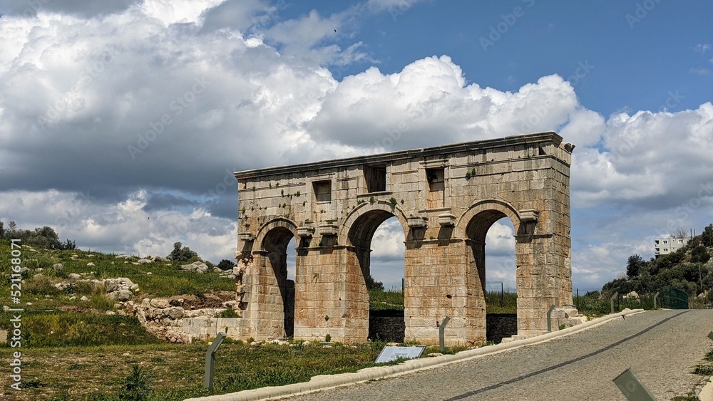 A stone gate to the ancient city of Patara