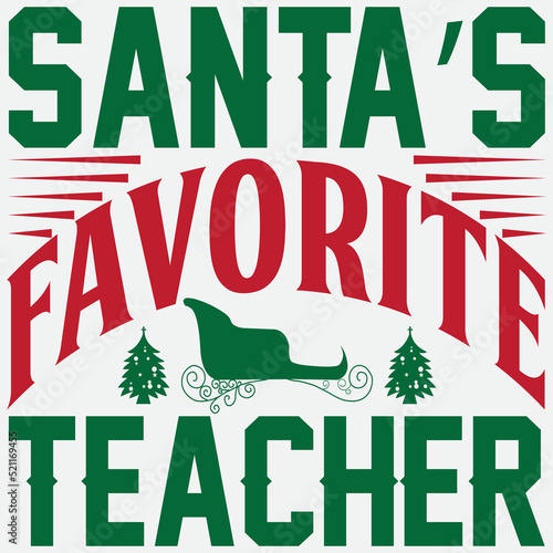 Santa’s favorite teacher photo