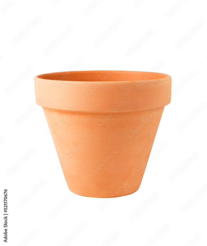 Ceramic flower pot isolated on white background Ceramic flower pot isolated on white background