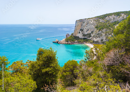 Sardegna (Italy) - The wild east coast of Sardinia region, in the area of Gallura and Supramonte mountain range, with Santa Maria Navarrese and La Caletta port town, La Cinta and Cala Luna beach