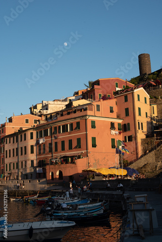 Cinque Terra on the sunset