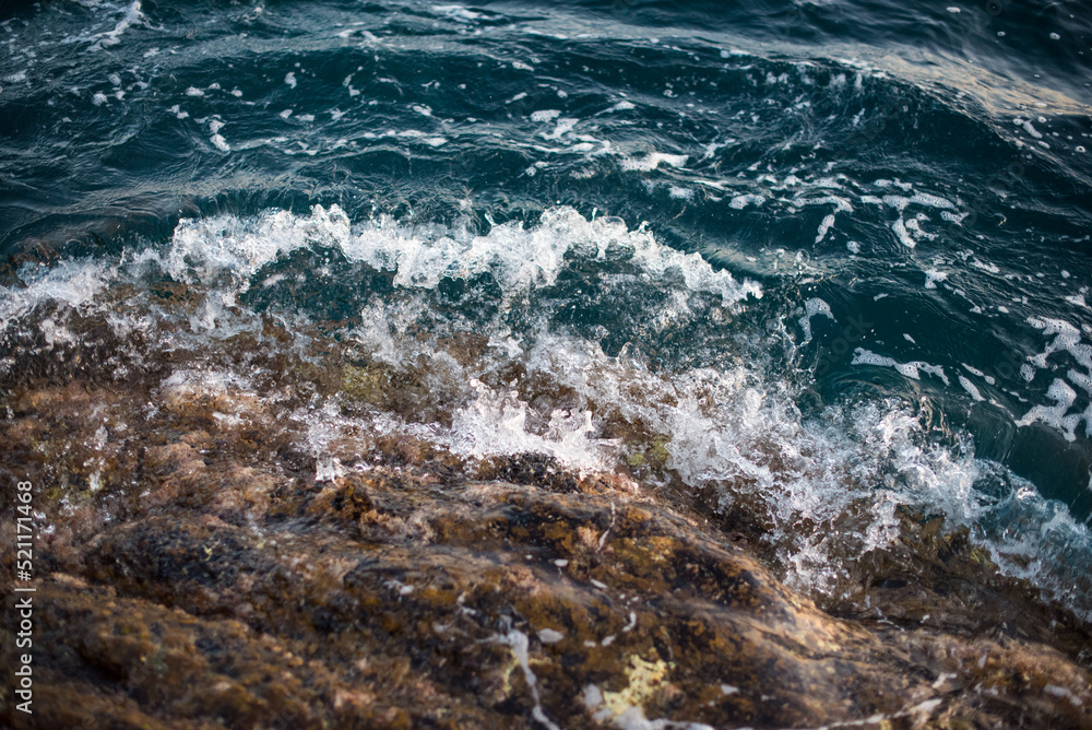 sea waves on the rocks sea waves on the rocks