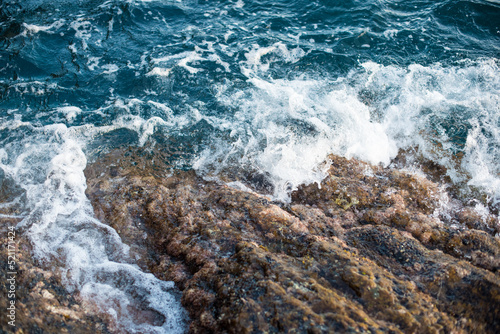 sea waves on the rocks