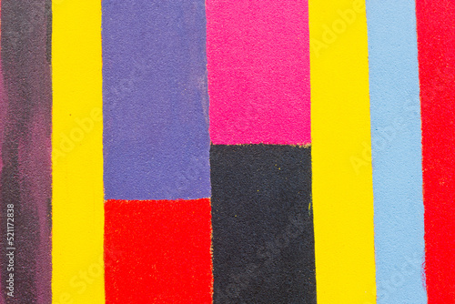 Beautiful street art Graphic. Abstract creative drawing fashion colors on the walls of the city,( public park thailand)