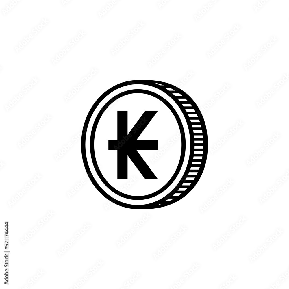 Laos Currency Icon Symbol. LAK, Laos Kip Coins . Vector Illustration Laos Currency Icon Symbol. LAK, Laos Kip Coins . Vector Illustration