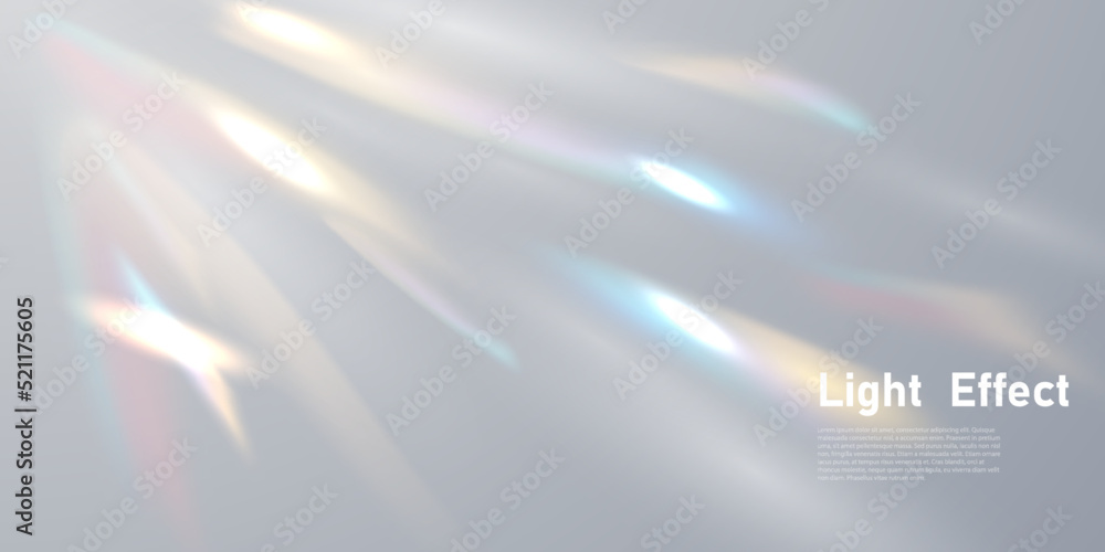 rainbow light effect abstract vector illustration
