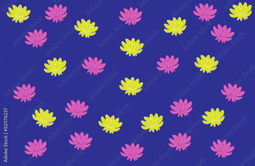 Obraz premium Seamless pattern with flowers.