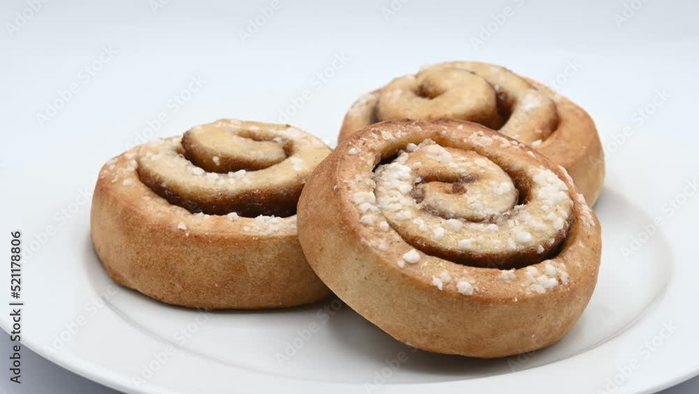 Cinnamon rolls buns. Kanelbulle Swedish dessert Cinnamon rolls buns. Kanelbulle Swedish dessert