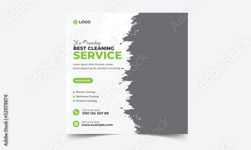 Cleaning service social media instagram post or square cleaning service flyer banner template, home cleaning private service, car wash service