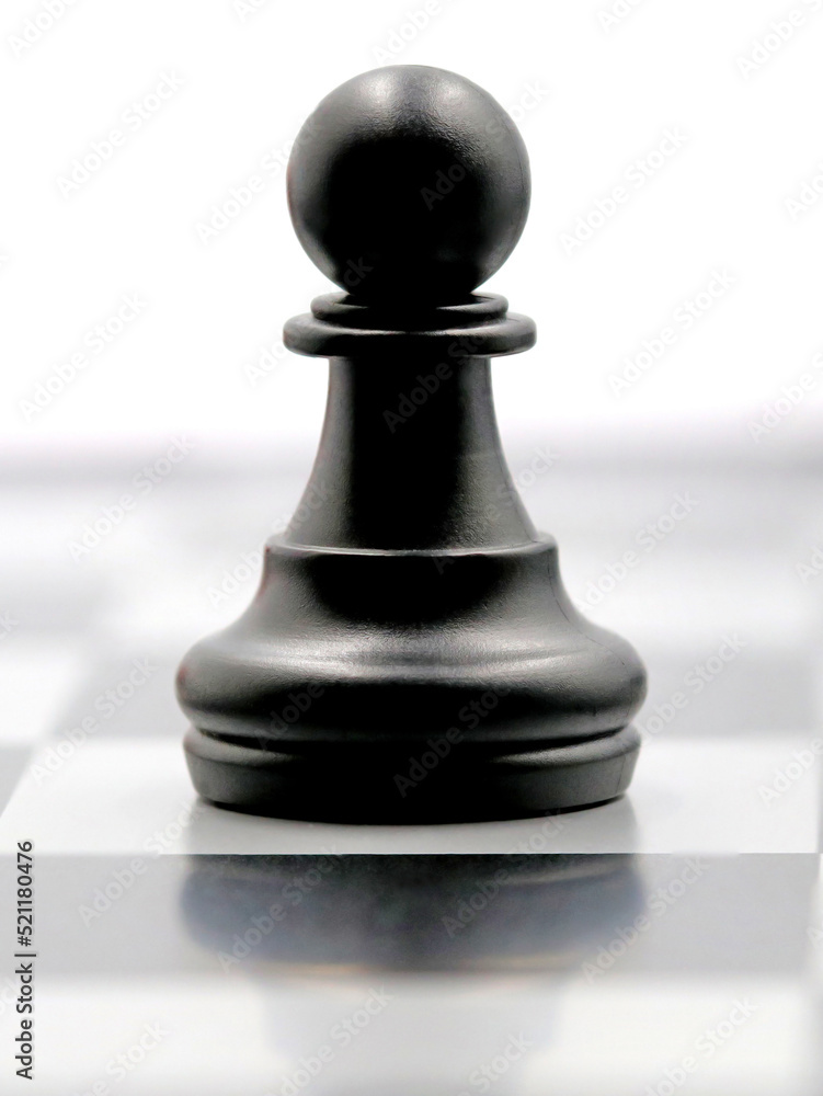 The black pawn figure in chess The black pawn figure in chess