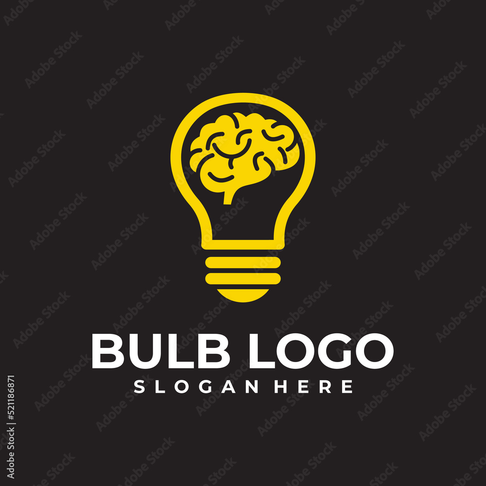 creative bulb logo vector design template creative bulb logo vector design template