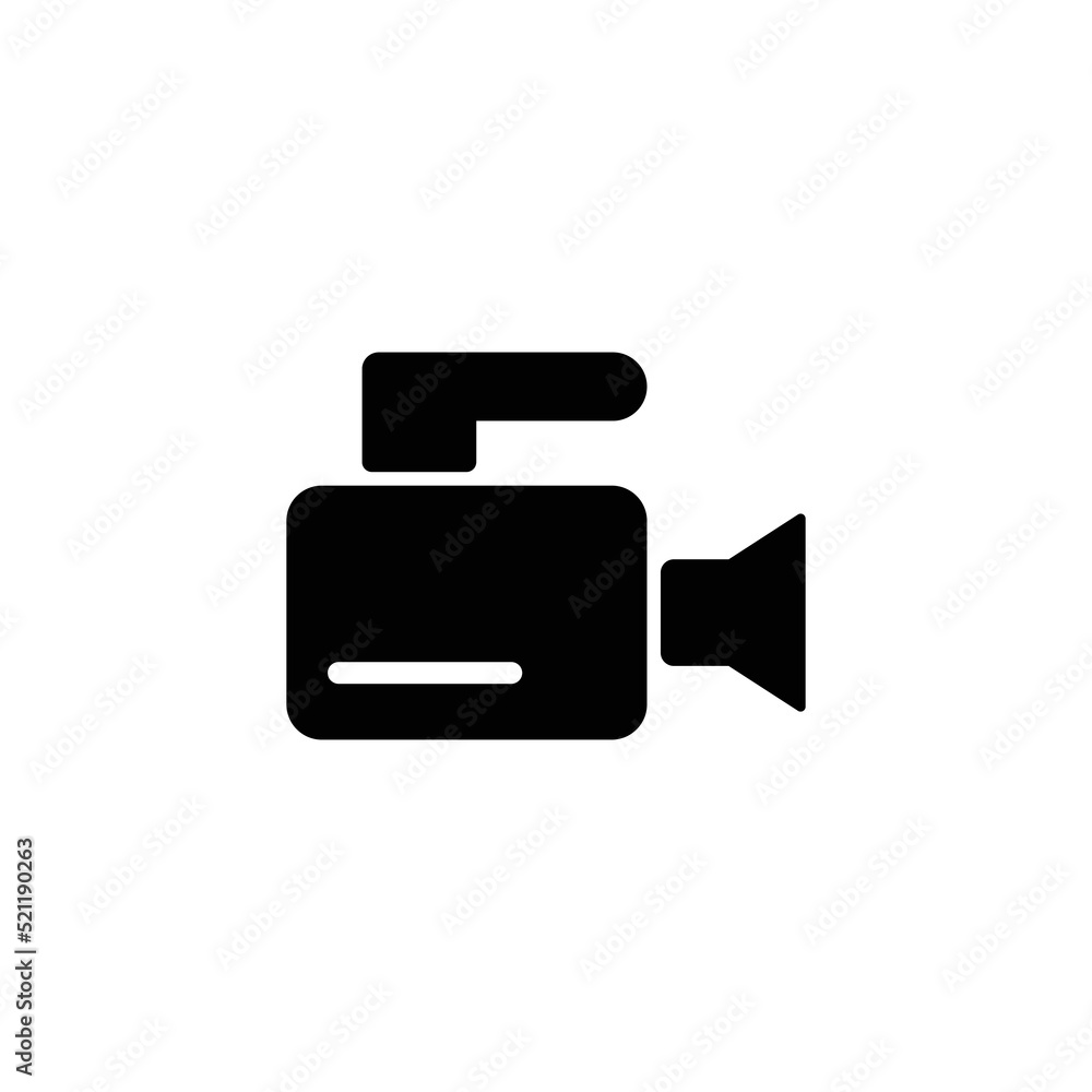 Movie Icon, Video Sign, Film Icon Sign Vector Isolated on White Artboard Movie Icon, Video Sign, Film Icon Sign Vector Isolated on White Artboard