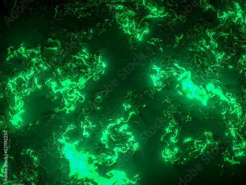 green fractal background, fabric, texture