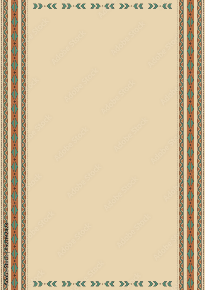 custom made wallpaper toronto digitalEthnic pattern background with copy space for text. Traditional textile pattern of South America. Mexican, Bolivian, Peruvian blanket. Mexican restaurant menu page. Cinco de Mayo design illus Size A4.