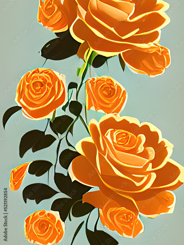 illustration of some beautiful  rose