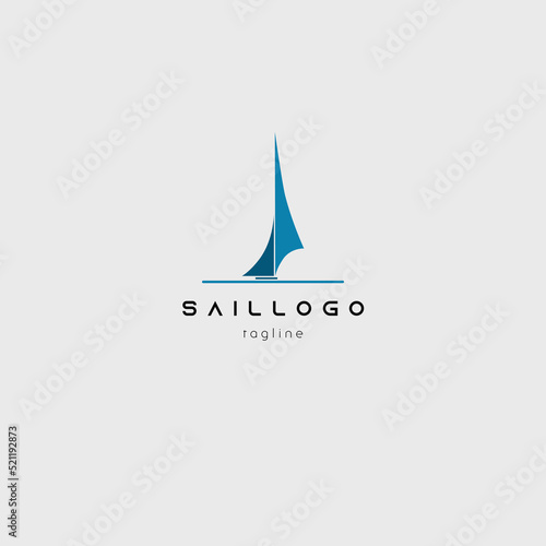 sail logo vector illustration design for use company identity etc