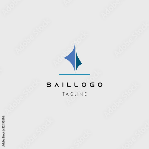 sail logo vector illustration design for use company symbol etc
