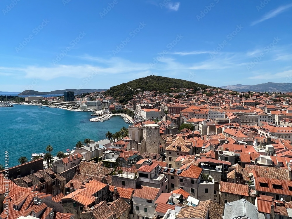 Panoramic view of Split, Croatia