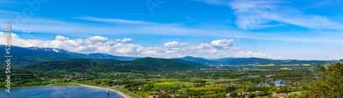 Panorama of the Giant Mountains. - Karkonosze  Poland