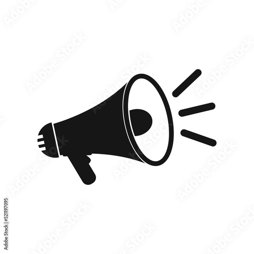 Megaphone Icon. Editable Vector EPS Symbol Illustration.
