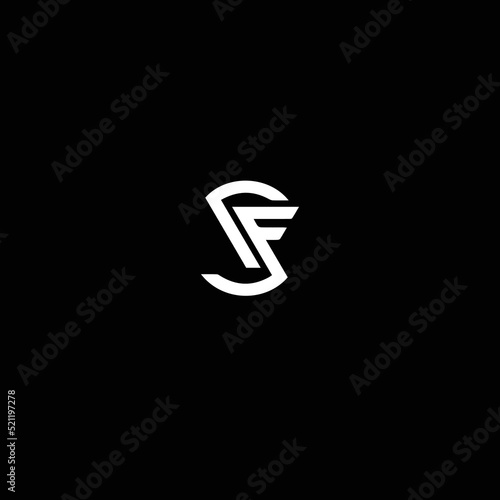 SF FS Logo Design, Creative Minimal Letter FS SF  Monogram
