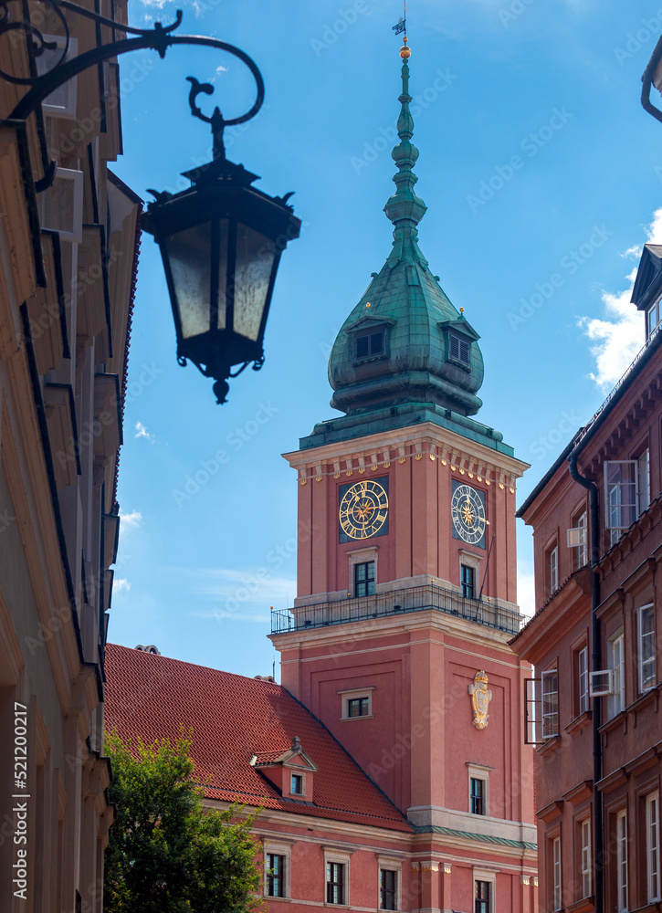 Warsaw. Old street in the center of the old city in the early morning. Warsaw. Old street in the center of the old city in the early morning.