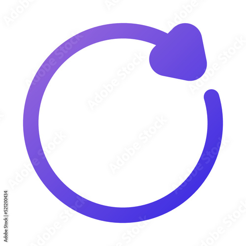 reload icon gradient style