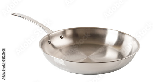 Fotografie, Obraz New stainless steel frying pan cutout