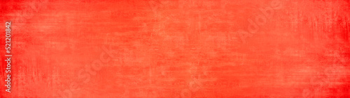 Abstract red orange watercolor painted scratched paper texture background banner panorama