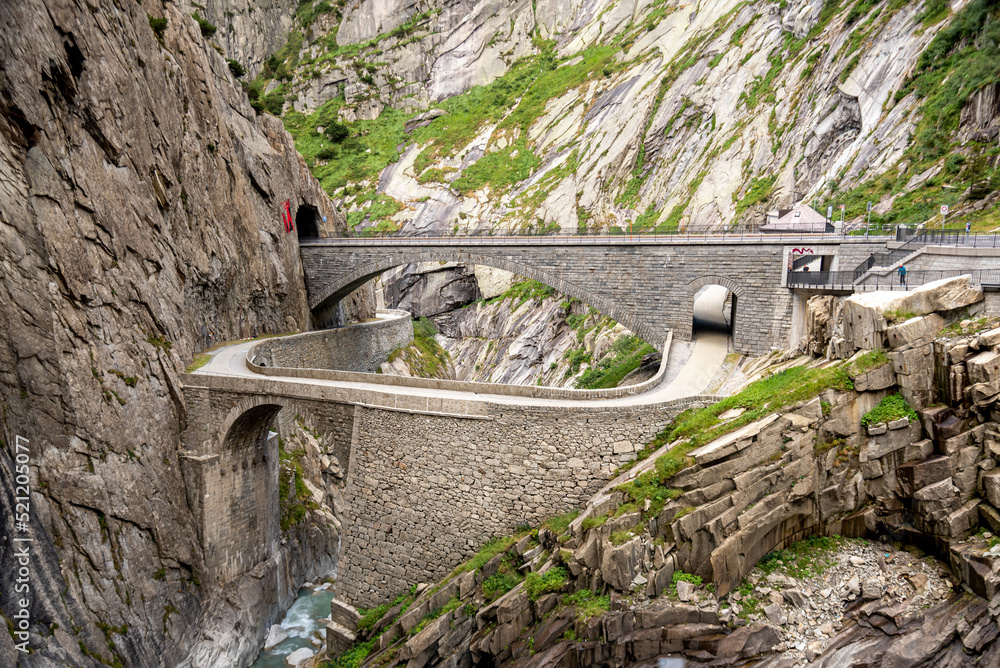 Devil's bridge in Switzerland.