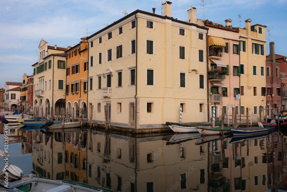 Life in the canals of Chioggia, Veneto,Italy